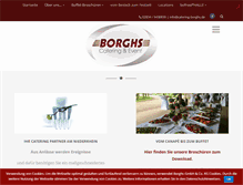 Tablet Screenshot of catering-borghs.de